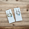 Bubble Moon Earrings - 3D Crescent Shape, Hypoallergenic, Nickel-free