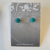 Sterling Silver Pave Ball Studs
