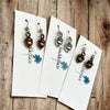 Simple Acorn Earrings – Minimalist Autumn-Inspired Earrings in Mixed Metals