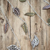Waterfall Leaf Necklace – Long Layering Chain with Cascading Silver & Mixed Metal Leaves
