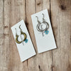 Bubble Moon Earrings - 3D Crescent Shape, Hypoallergenic, Nickel-free
