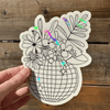 Disco Bouquet Suncatcher Sticker