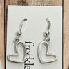 Open Heart Hook Earrings