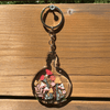Groovy Garden Acrylic Glitter Key Chain