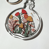 Groovy Garden Acrylic Glitter Key Chain