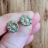 Two Toned Daisy Studs