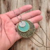 Triple Medallion Pendant Necklace