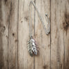 Triple Feather Pendant Necklace