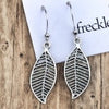 Filigree Leaf Earrings – Lightweight Nature-Inspired Dangles