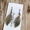Filigree Leaf Earrings – Lightweight Nature-Inspired Dangles