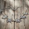 Daisy Flower Bib Necklace