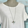 Crystal Dragonfly Wish Necklace