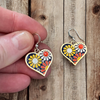 Retro Flower Power Earrings – Colorful Enamel Dangles, Hypoallergenic & Lightweight