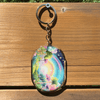 Midnight Rainbow Acrylic Glitter Key Chain