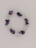 Amethyst & Clear Quartz Chip Bracelet