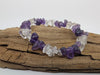 Amethyst & Clear Quartz Chip Bracelet