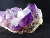 Amethyst Cluster with Deep Purple Zoning & White Matrix, Congo 4.62 kg, 10" x 7.5"