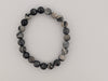 Black Network Stone Bracelet – 8mm Matte Beads
