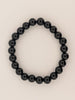 Black Obsidian Bracelet – Chip & 8mm Beads