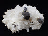 Black Pyrite with Quartz Cluster – Fengjiashan Mine, China