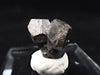 Black Pyrite with Quartz – Miniature Twinned Cluster (8g)