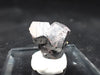 Black Pyrite with Quartz – Miniature Twinned Cluster (8g)