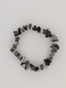 Black Rutile Quartz / Tourmalinated Quartz Bracelets – Chip & 8mm Beads