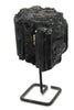 Black Tourmaline Crystal Cluster on Stand from Brazil Approx. 10.5 cm x 5 cm