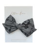 Black Floral Oversize Bow