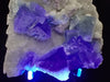 Blue Jelly Fluorite with Phantom on Druzy Quartz – YGX, China
