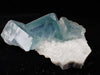Blue Jelly Fluorite with Phantom Zoning on Quartz – Yaogangxian Mine, China
