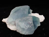 Blue Jelly Fluorite with Phantom Zoning on Quartz – Yaogangxian Mine, China