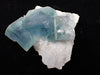 Blue Jelly Fluorite with Phantom Zoning on Quartz – Yaogangxian Mine, China