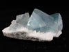Blue Jelly Fluorite with Phantom Zoning on Quartz – Yaogangxian Mine, China