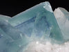 Blue Jelly Fluorite with Phantom Zoning on Quartz – Yaogangxian Mine, China
