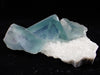 Blue Jelly Fluorite with Phantom Zoning on Quartz – Yaogangxian Mine, China