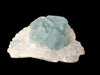 Blue Phantom Fluorite on Quartz 4.5 by 4.5 in 464g – Yaogangxian Mine (YGX) , China