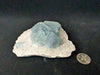 Blue Phantom Fluorite on Quartz 4.5 by 4.5 in 464g – Yaogangxian Mine (YGX) , China
