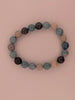 Blue Trolleite Bracelet — 9.5mm Round Beads
