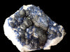 Botryoidal Blueberry Fluorite with Sharp Crystal Zoning Huanggang Mine, Inner Mongolia 3.5 x 3 inches 276 grams