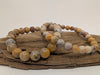 Crazy Lace Agate Bracelet – 6mm & 8mm Polished Beads