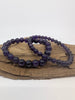 Deep Purple Amethyst Bracelet — 6mm & 8mm Beads