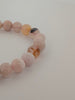 Flower Agate Bracelet — 8mm Round Beads