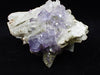Fluorite on Quartz with Chlorite and UV Fluorescence – Yaogangxian Mine, Hunan, China