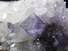 Fluorite on Quartz with Chlorite and UV Fluorescence – Yaogangxian Mine, Hunan, China