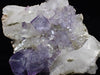 Fluorite on Quartz with Chlorite and UV Fluorescence – Yaogangxian Mine, Hunan, China