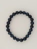 Gemstone Quality Blue Tiger Eye Bracelet – 8mm Polished Beads (Hawk’s Eye)