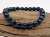 Gemstone Quality Blue Tiger Eye Bracelet – 8mm Polished Beads (Hawk’s Eye)