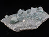 Green Fluorite on Quartz Matrix – Huanggang Mine, Inner Mongolia