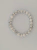 Howlite Bracelet — Chip, 6mm & 8mm Round Beads